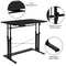 Emma and Oliver Height Adjustable (27.25-35.75"H) Sit to Stand Home Office Desk